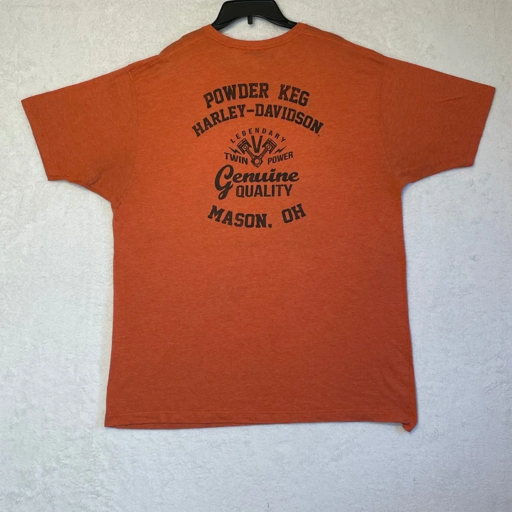 Harley Davidson 2003 Laid Back Graphic Tee Orange XXL - Picture 10 of 11